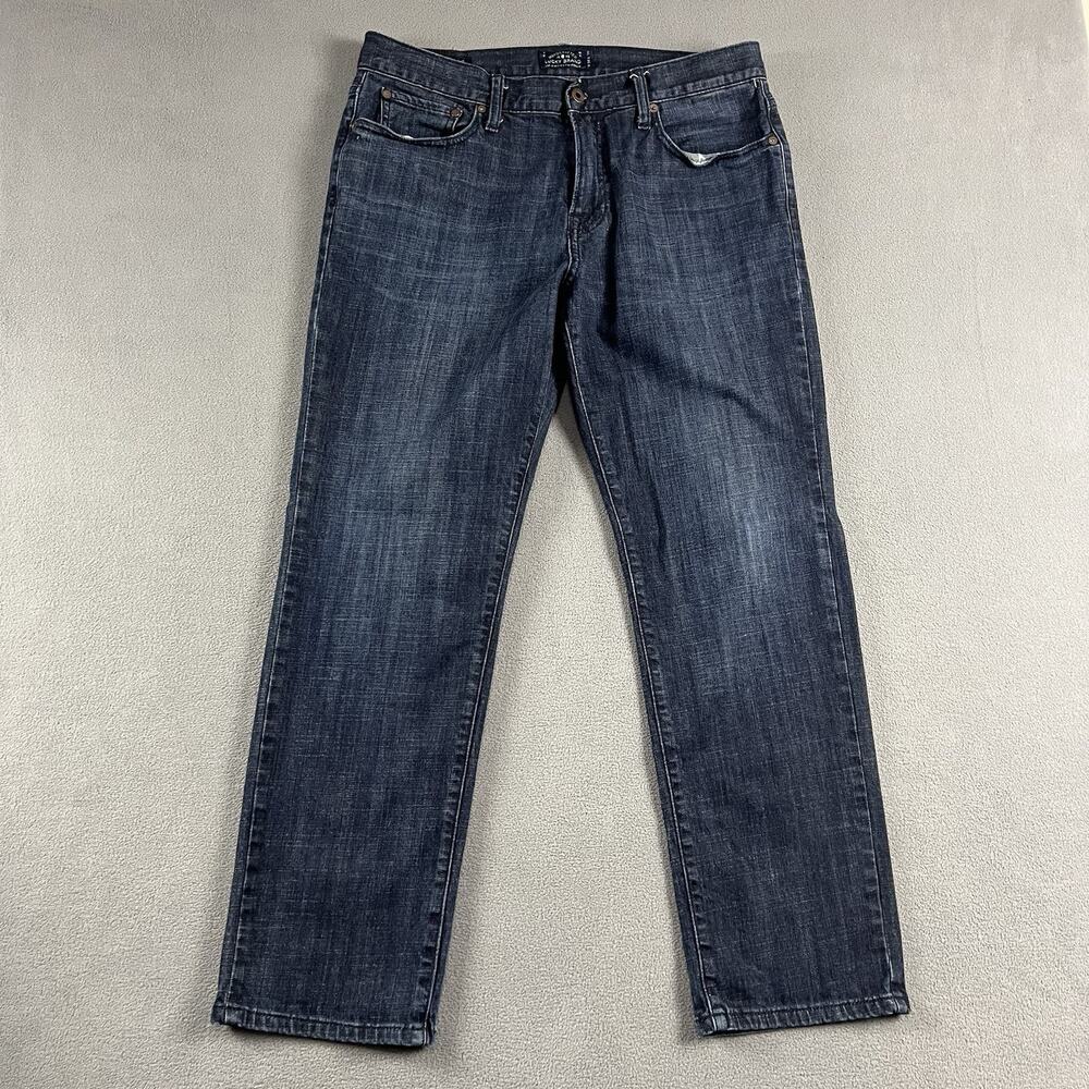 Lucky Brand Jeans Men’s 34X30 Blue Straight Leg Dark Wash Preppy Casual